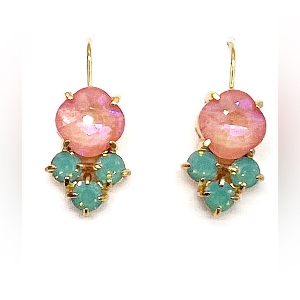 Crystal drop earrings N787